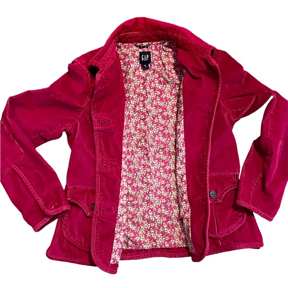 Pink cord Gap stretch jacket - Picture 3 of 3